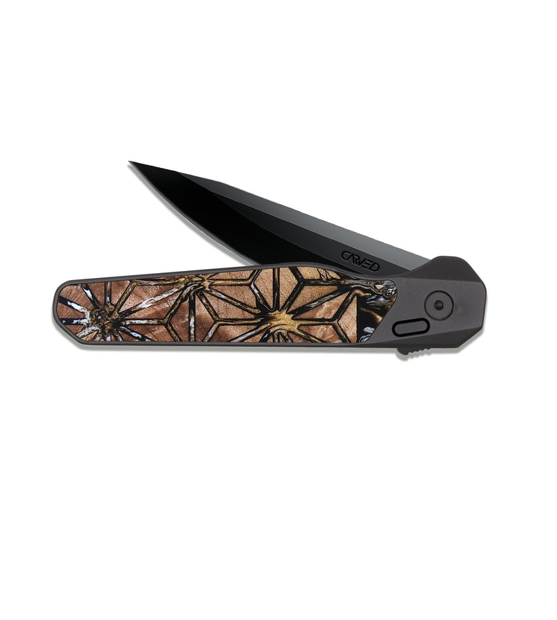 EDC Dark Slate Wood Pocket Knife - Teri (Pattern, 825160)