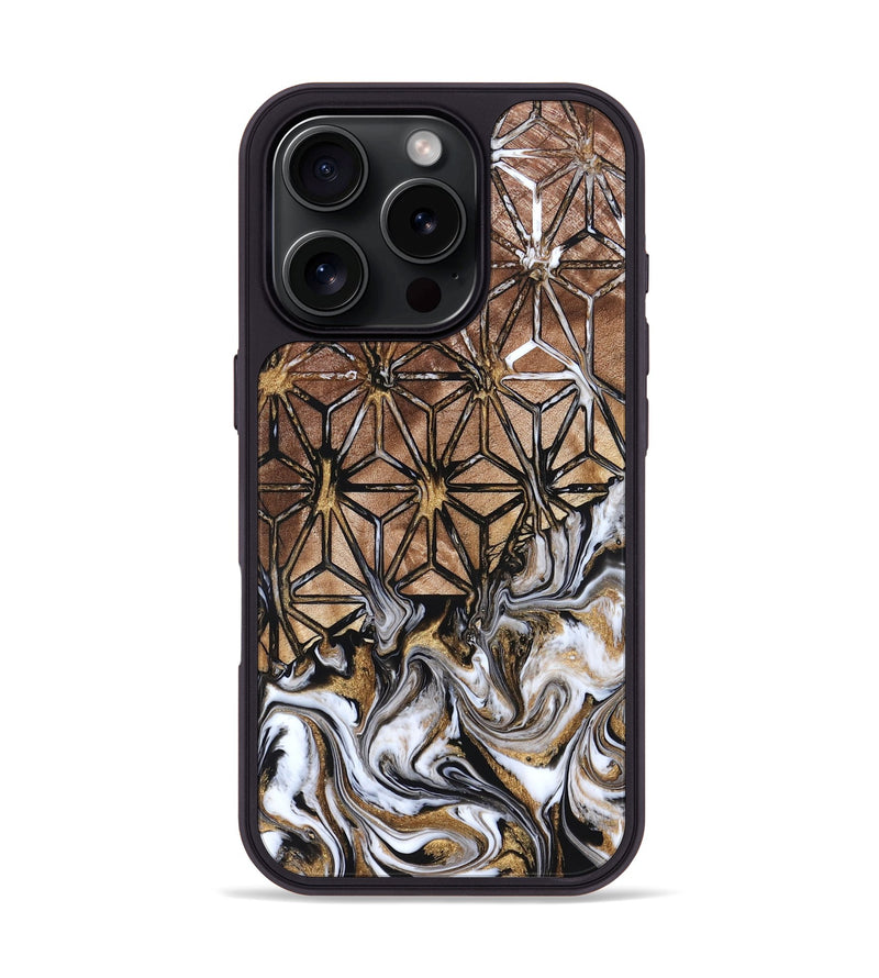 iPhone 16 Pro Wood Phone Case - Teri (Pattern, 825160)