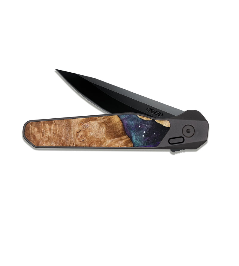 EDC Dark Slate Wood Pocket Knife - Ciara (Cosmos, 825171)