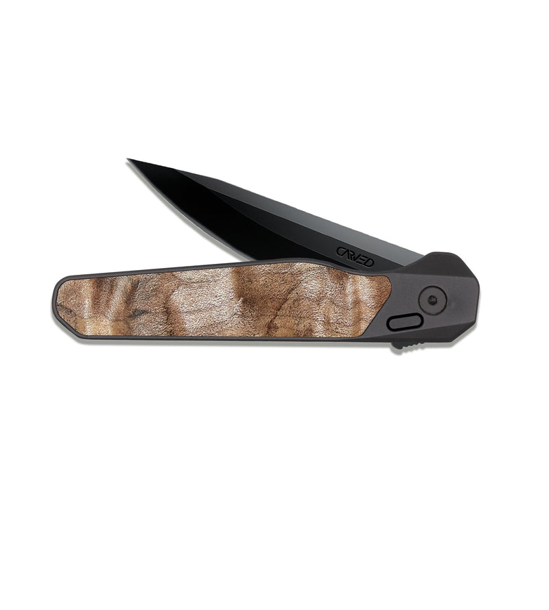 EDC Dark Slate Wood Pocket Knife - Rodrick (Wood Burl, 825175)