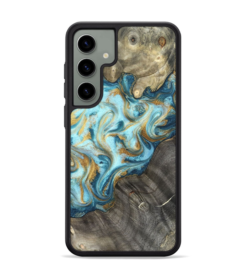 Galaxy S24 Plus Wood Phone Case - Fate (Teal & Gold, 825184)