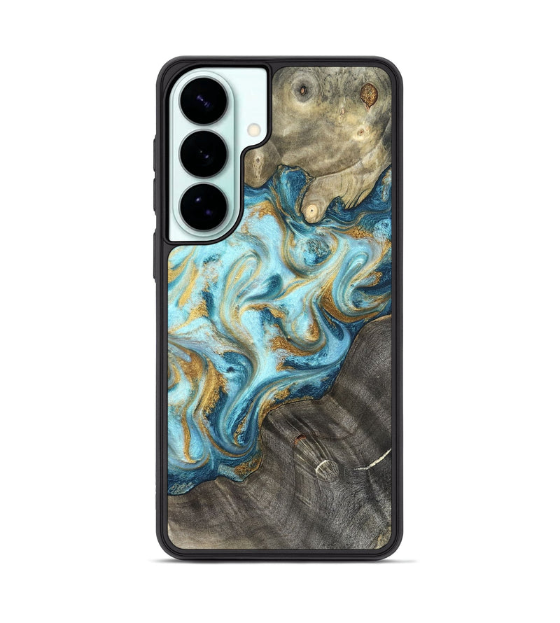 Galaxy S26 Plus Wood Phone Case - Fate (Teal & Gold, 825184)
