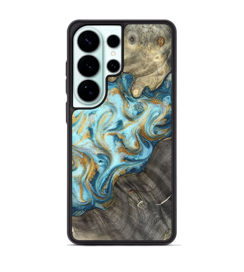 Galaxy S26 Ultra Wood Phone Case - Fate (Teal & Gold, 825184)