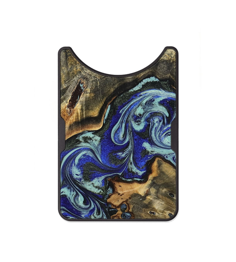 Alloy Wood Wallet - Britany (Blue, 825187)