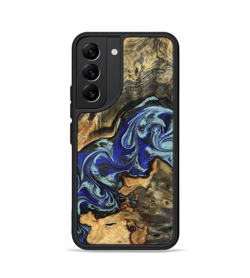 Galaxy S22 Wood Phone Case - Britany (Blue, 825187)