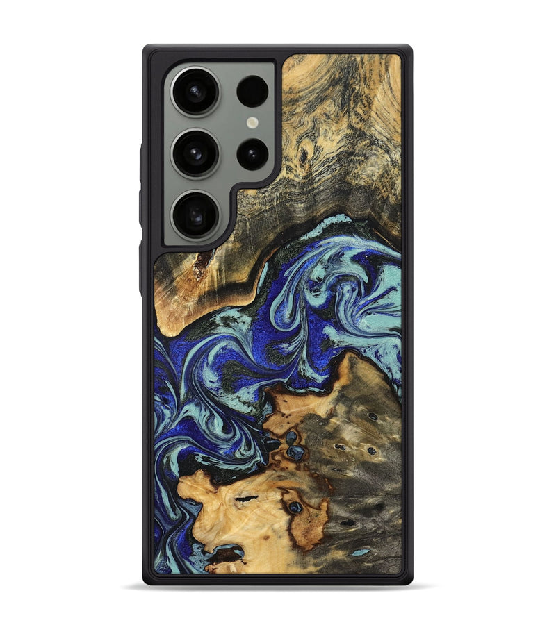 Galaxy S24 Ultra Wood Phone Case - Britany (Blue, 825187)