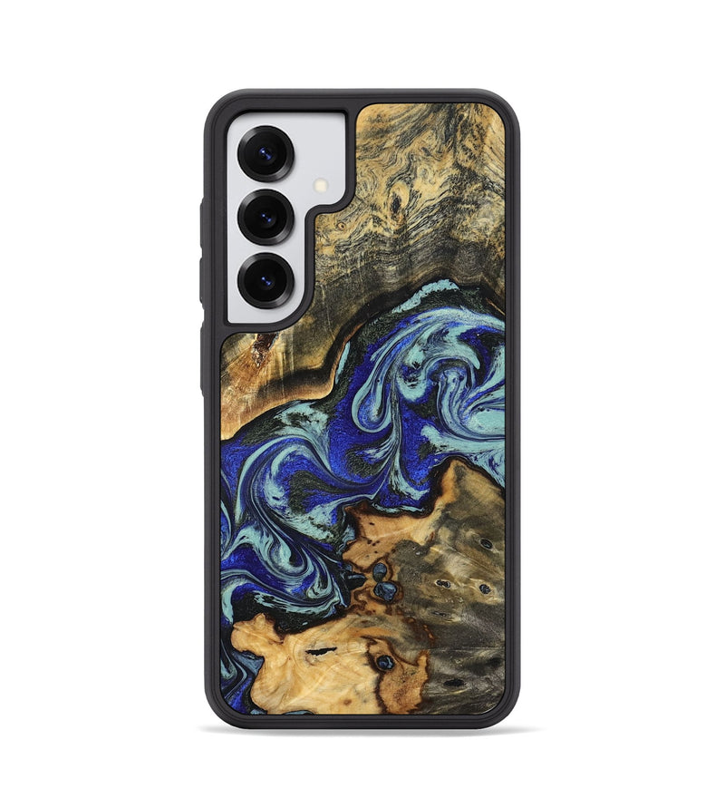 Galaxy S25 Wood Phone Case - Britany (Blue, 825187)