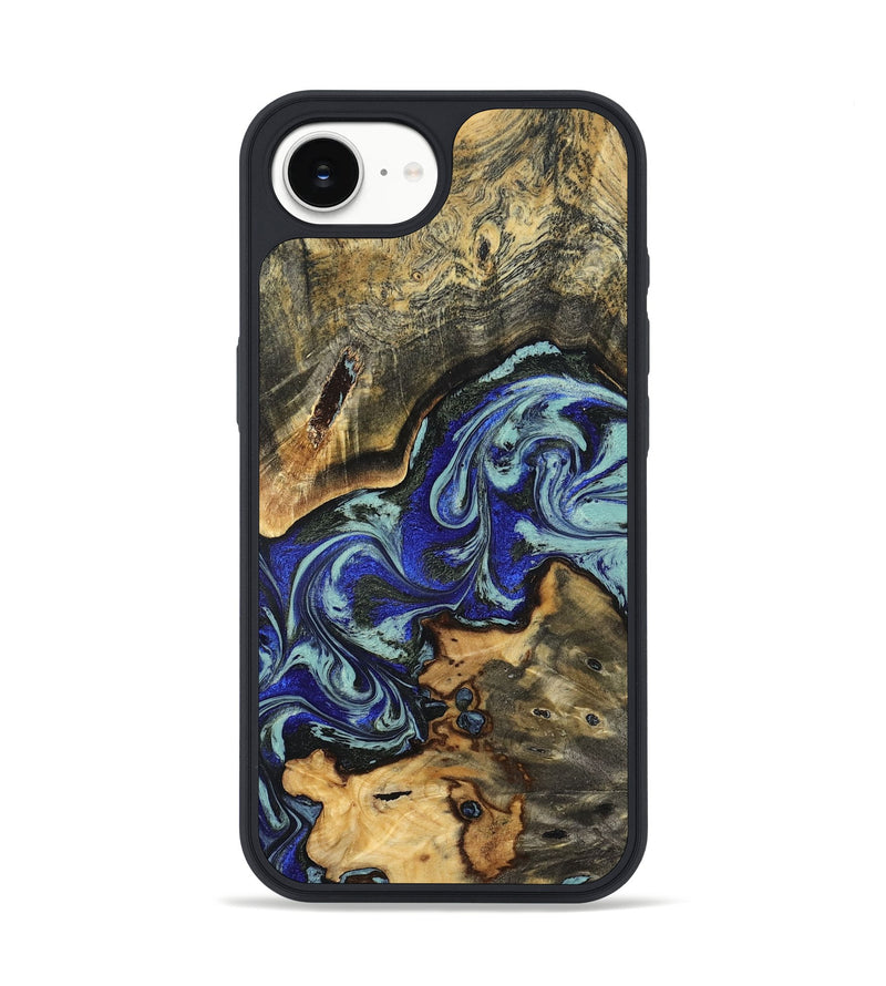 iPhone 16e Wood Phone Case - Britany (Blue, 825187)