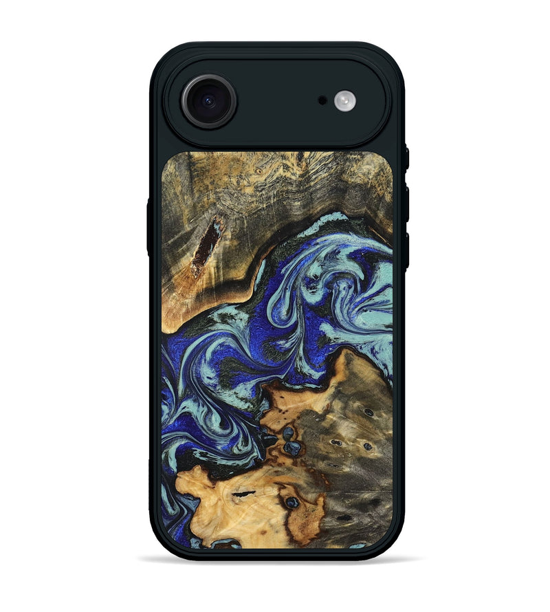 iPhone 17 Air Wood Phone Case - Britany (Blue, 825187)
