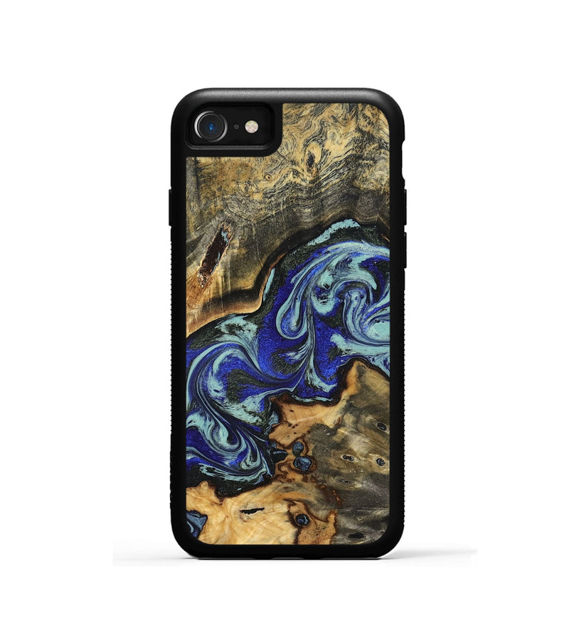 iPhone SE Wood Phone Case - Britany (Blue, 825187)