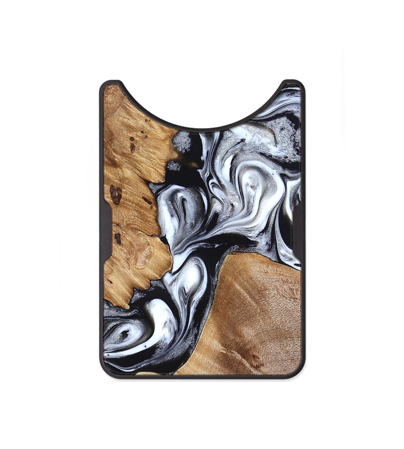 Alloy Wood Wallet - Meagan (Black & White, 825195)