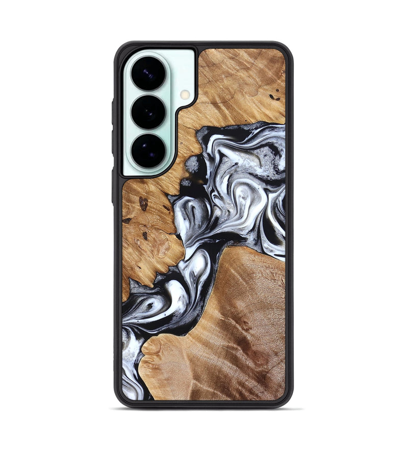 Galaxy S26 Plus Wood Phone Case - Meagan (Black & White, 825195)