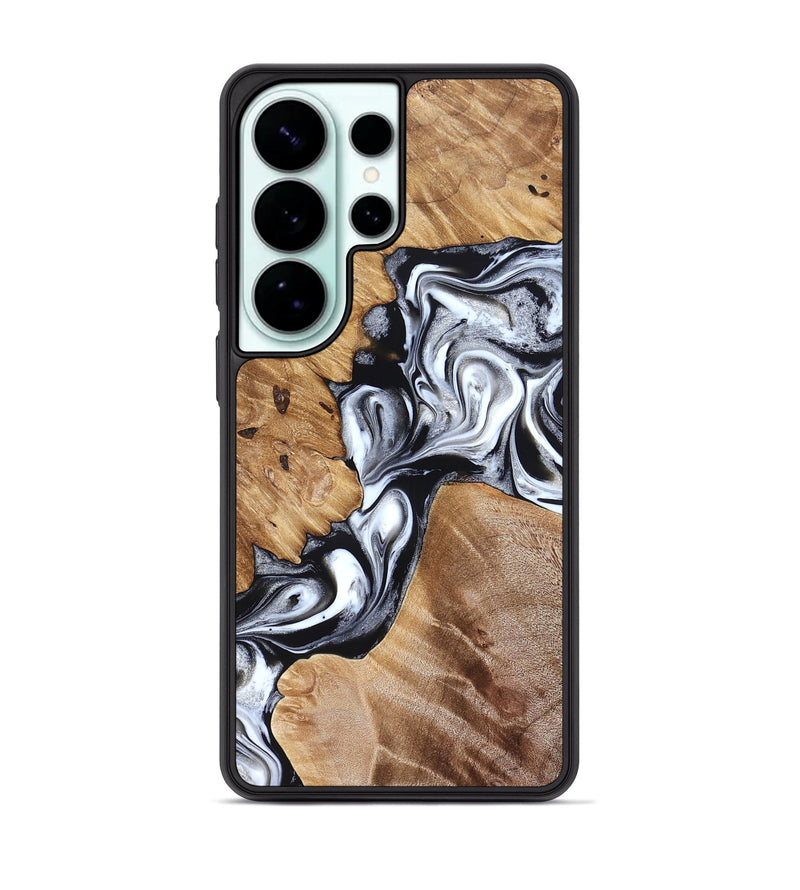 Galaxy S26 Ultra Wood Phone Case - Meagan (Black & White, 825195)