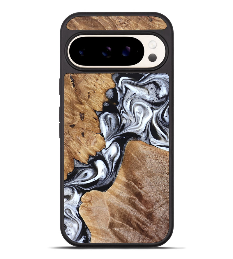 Pixel 9 Pro XL Wood Phone Case - Meagan (Black & White, 825195)