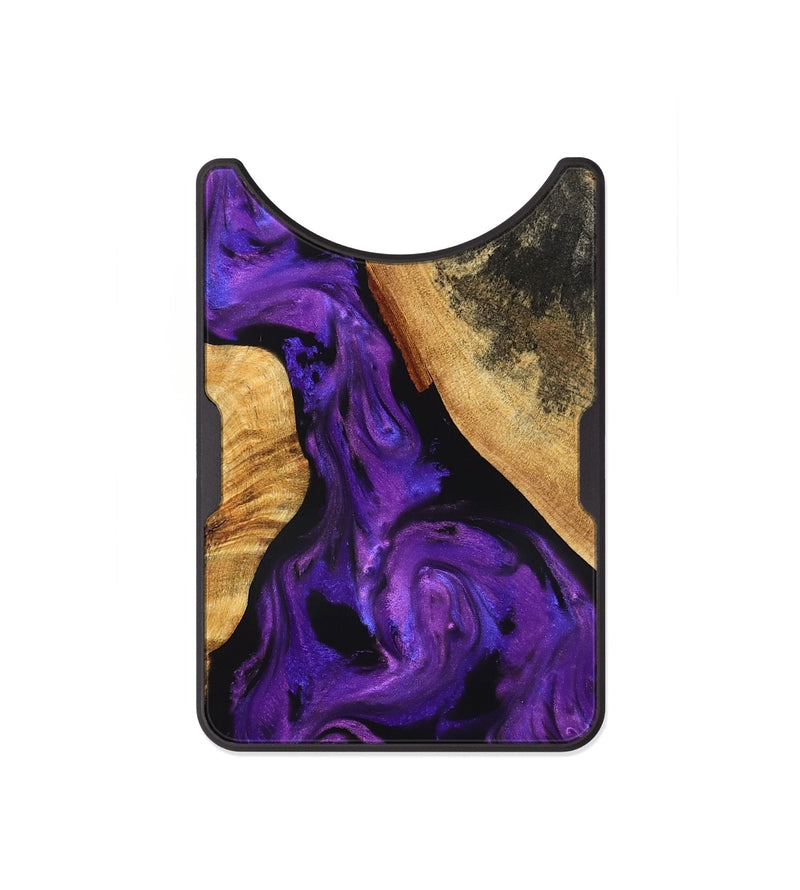 Alloy Wood Wallet - Clover (Purple, 825198)