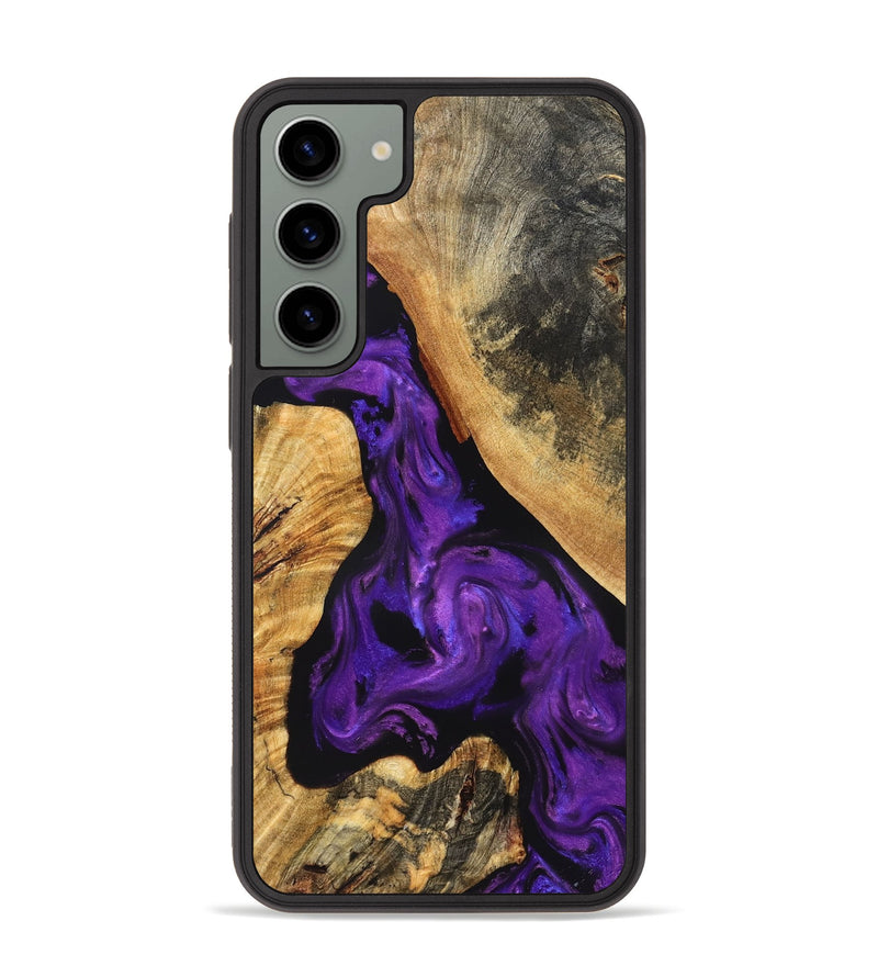 Galaxy S23 Plus Wood Phone Case - Clover (Purple, 825198)