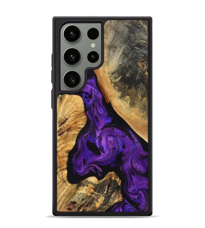Galaxy S24 Ultra Wood Phone Case - Clover (Purple, 825198)