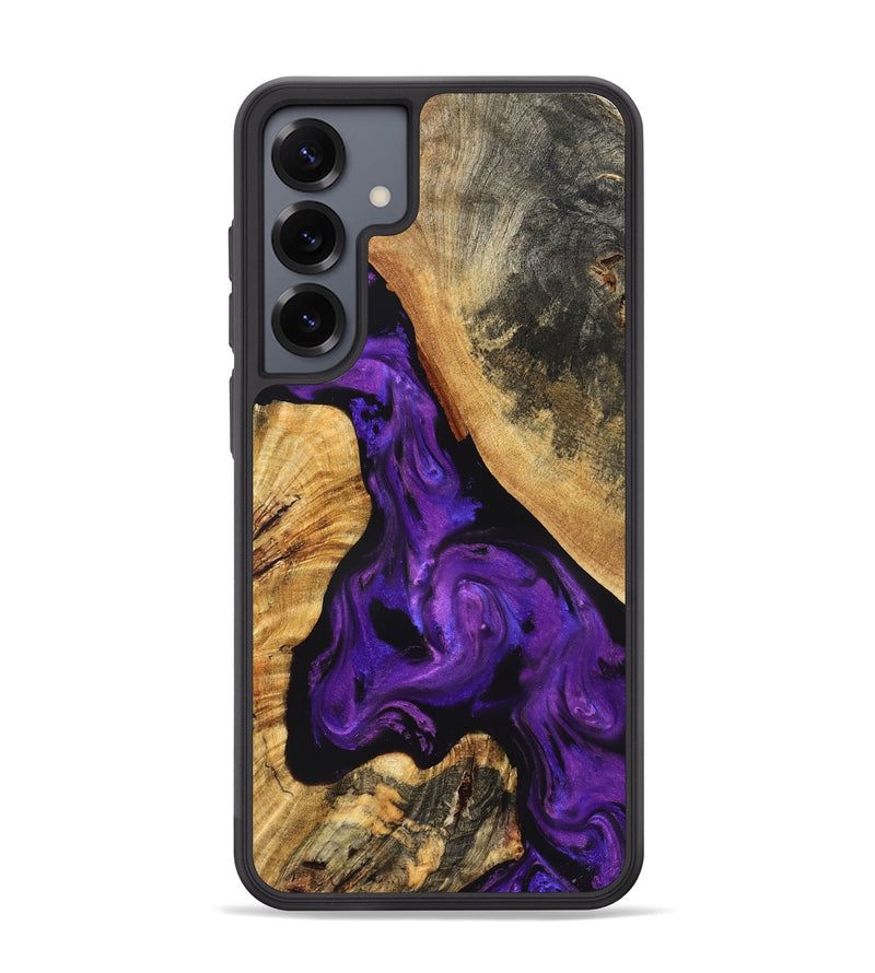 Galaxy S25 Plus Wood Phone Case - Clover (Purple, 825198)