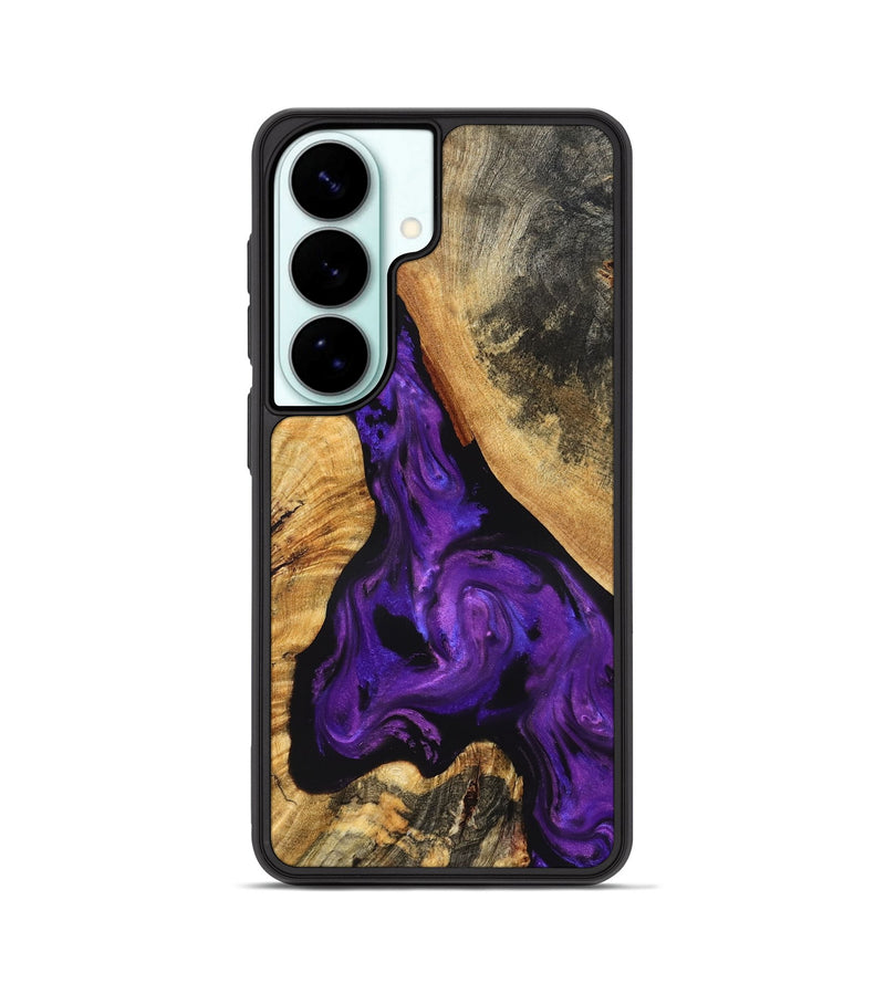 Galaxy S26 Wood Phone Case - Clover (Purple, 825198)