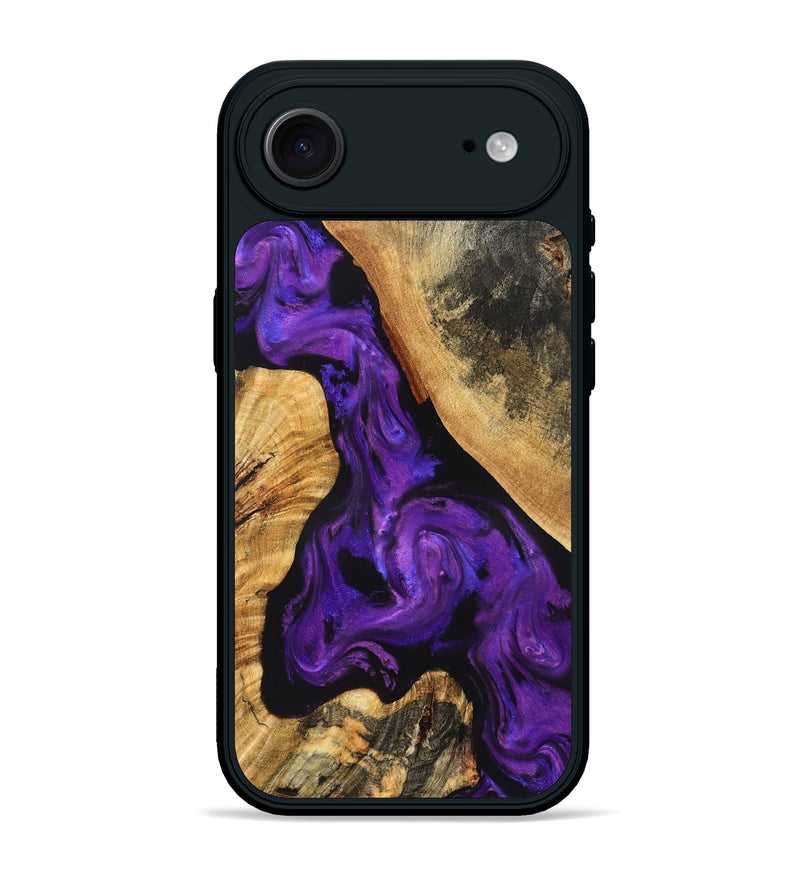 iPhone 17 Air Wood Phone Case - Clover (Purple, 825198)