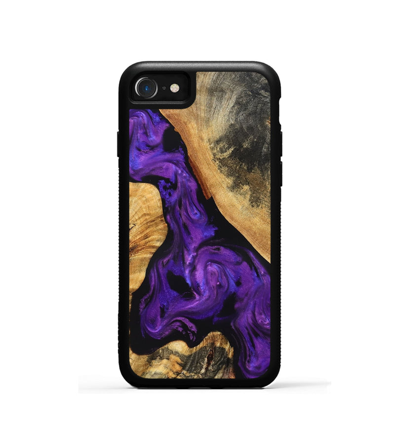 iPhone SE Wood Phone Case - Clover (Purple, 825198)