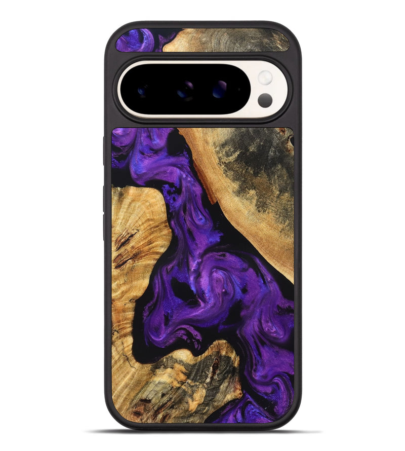 Pixel 9 Pro XL Wood Phone Case - Clover (Purple, 825198)