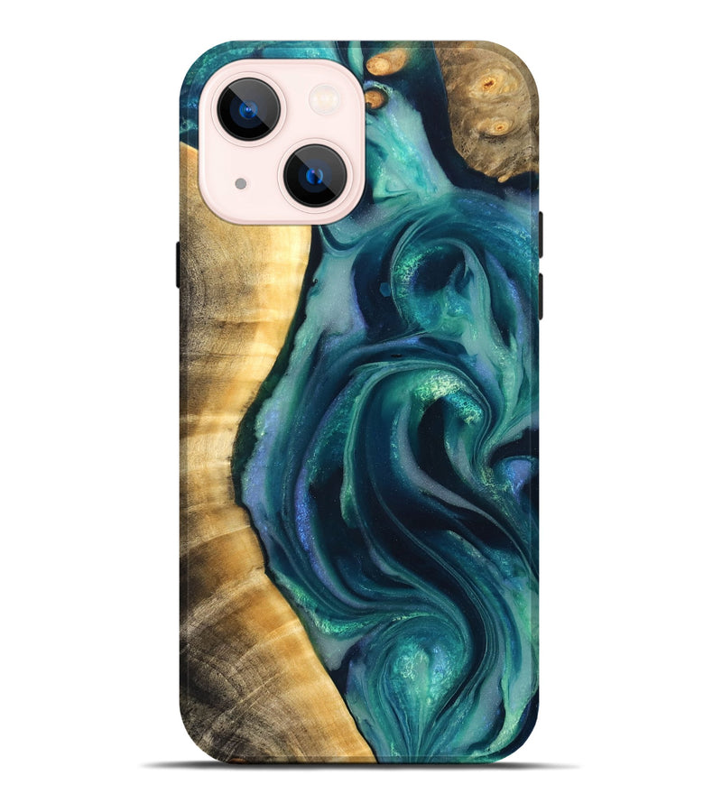 iPhone 14 Plus Wood Live Edge Phone Case - Yehuda (Cosmos, 825202)