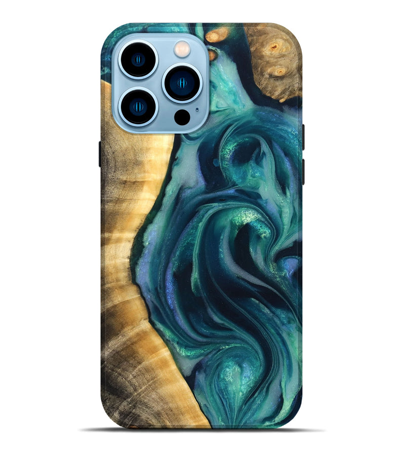 iPhone 14 Pro Max Wood Live Edge Phone Case - Yehuda (Cosmos, 825202)