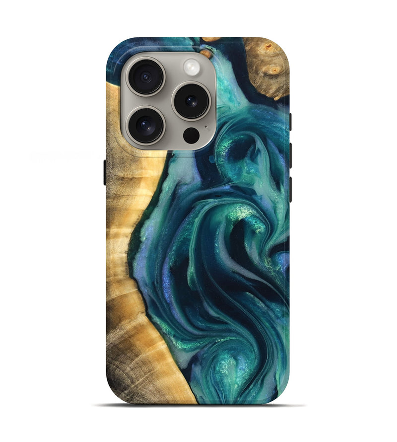 iPhone 16 Pro Wood Live Edge Phone Case - Yehuda (Cosmos, 825202)
