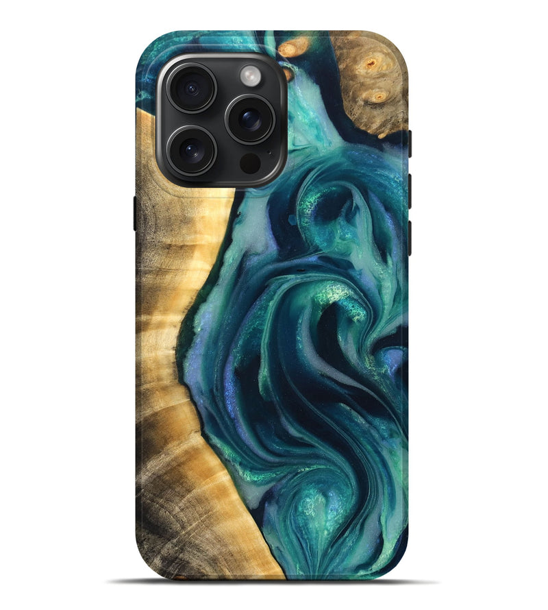 iPhone 16 Pro Max Wood Live Edge Phone Case - Yehuda (Cosmos, 825202)