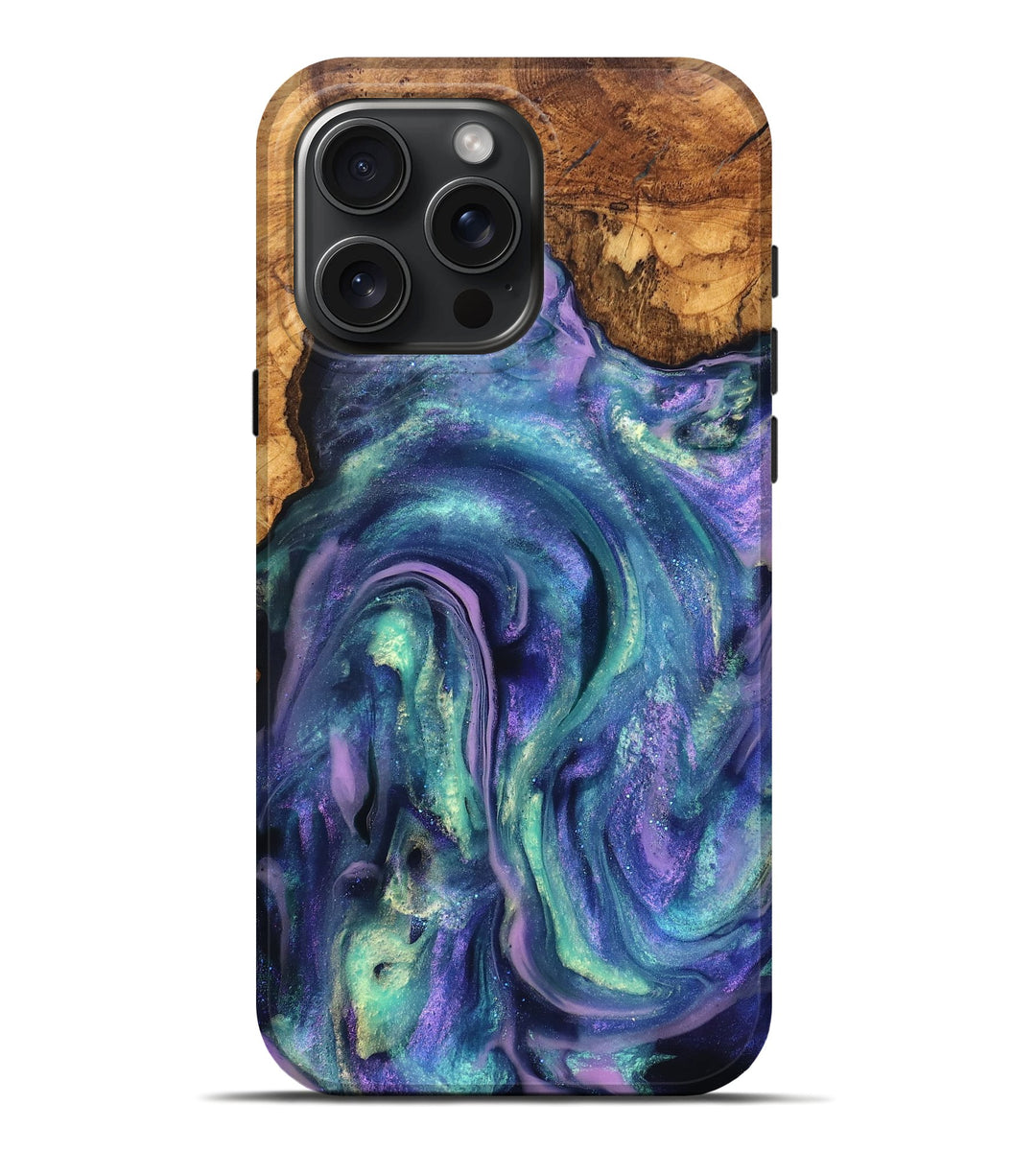 iPhone 16 Pro Max Wood Live Edge Phone Case - Rohan (Cosmos, 825207)