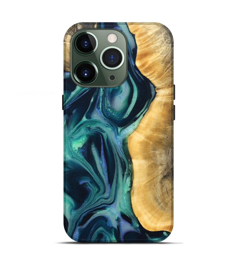 iPhone 13 Pro Wood Live Edge Phone Case - Annabel (Cosmos, 825208)