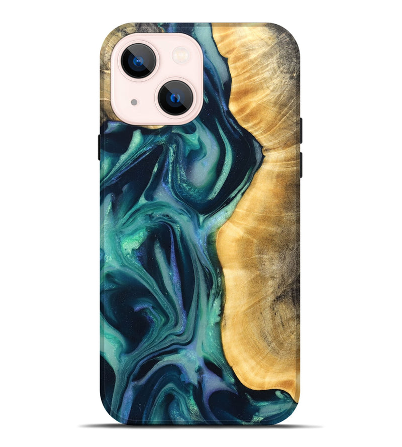 iPhone 14 Plus Wood Live Edge Phone Case - Annabel (Cosmos, 825208)