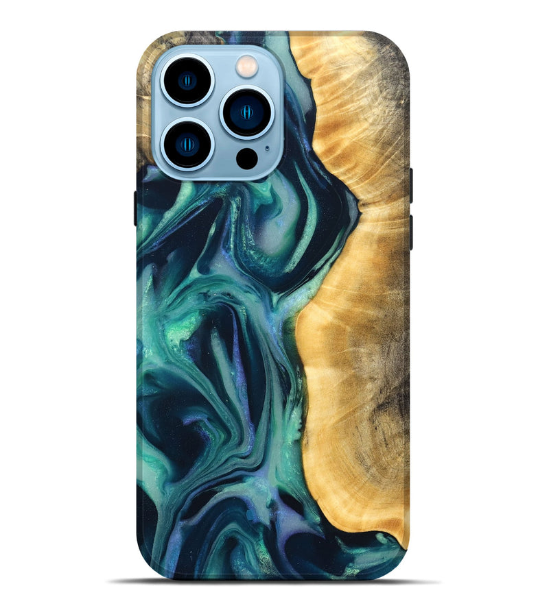 iPhone 14 Pro Max Wood Live Edge Phone Case - Annabel (Cosmos, 825208)