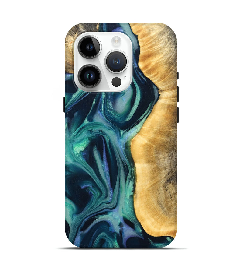 iPhone 15 Pro Wood Live Edge Phone Case - Annabel (Cosmos, 825208)