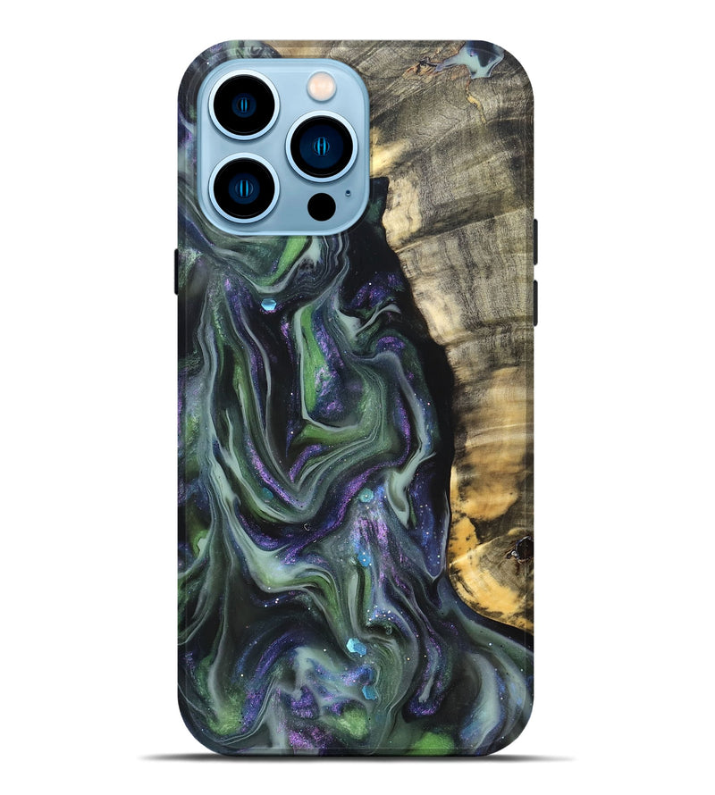 iPhone 14 Pro Max Wood Live Edge Phone Case - Omar (Cosmos, 825212)