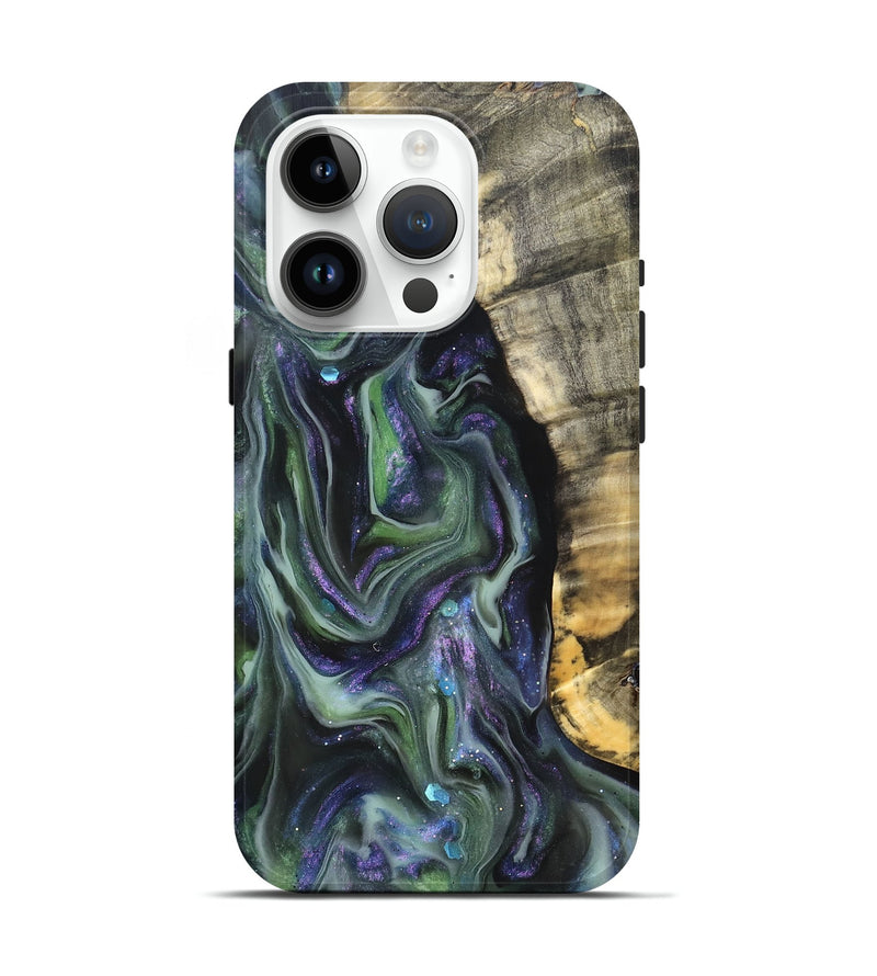 iPhone 15 Pro Wood Live Edge Phone Case - Omar (Cosmos, 825212)