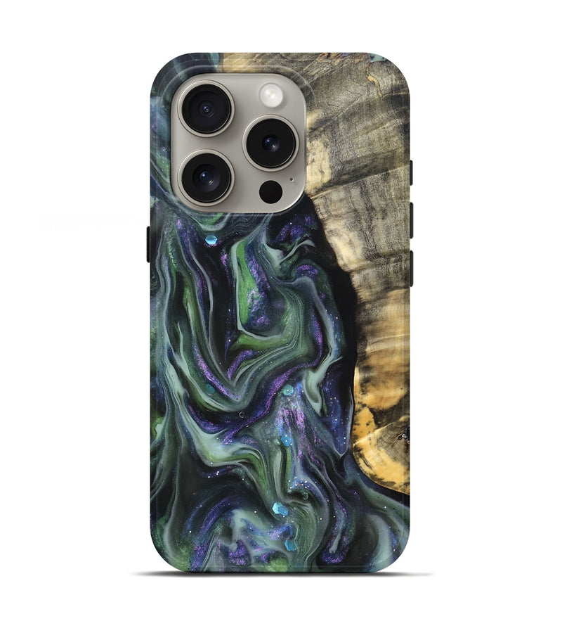 iPhone 16 Pro Wood Live Edge Phone Case - Omar (Cosmos, 825212)