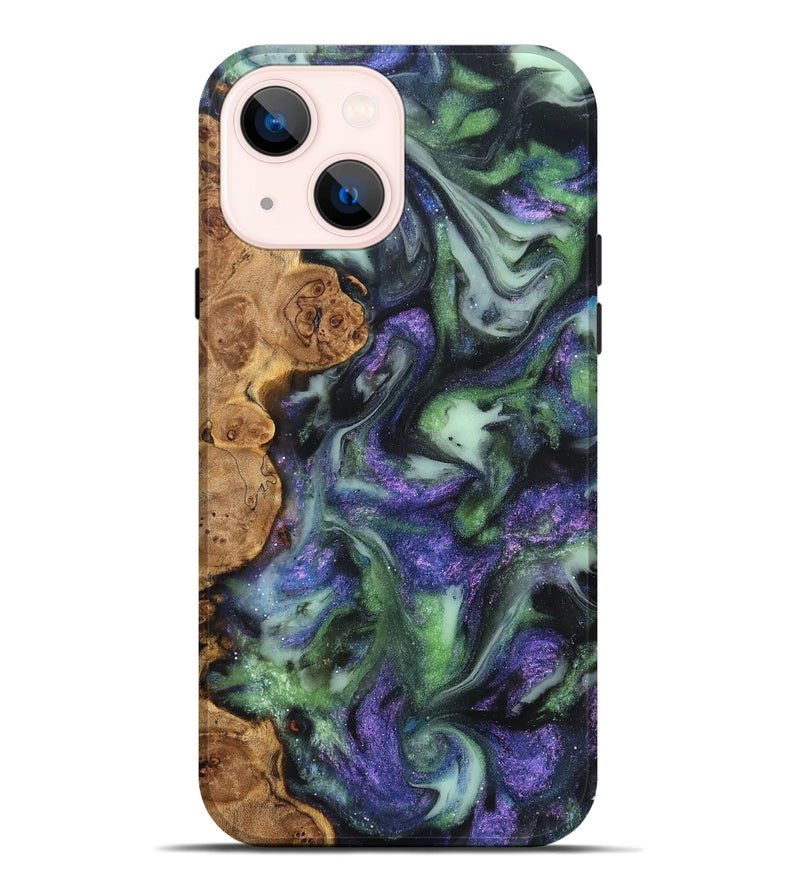 iPhone 14 Plus Wood Live Edge Phone Case - Petra (Cosmos, 825216)