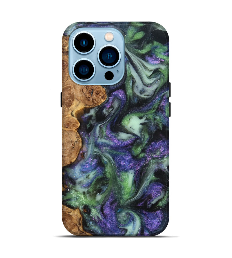 iPhone 14 Pro Wood Live Edge Phone Case - Petra (Cosmos, 825216)
