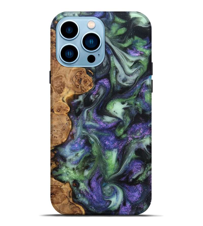 iPhone 14 Pro Max Wood Live Edge Phone Case - Petra (Cosmos, 825216)
