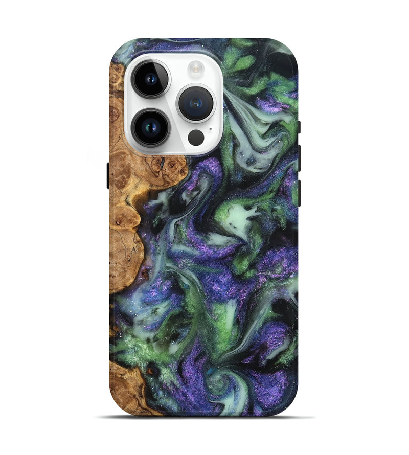 iPhone 15 Pro Wood Live Edge Phone Case - Petra (Cosmos, 825216)
