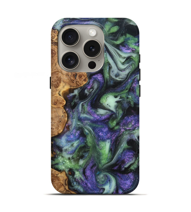 iPhone 16 Pro Wood Live Edge Phone Case - Petra (Cosmos, 825216)