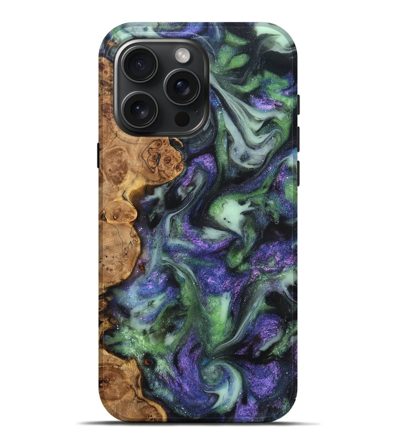 iPhone 16 Pro Max Wood Live Edge Phone Case - Petra (Cosmos, 825216)