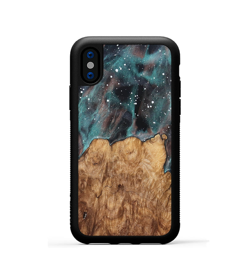 iPhone Xs Wood Phone Case - Evalyn (Cosmos, 825227)