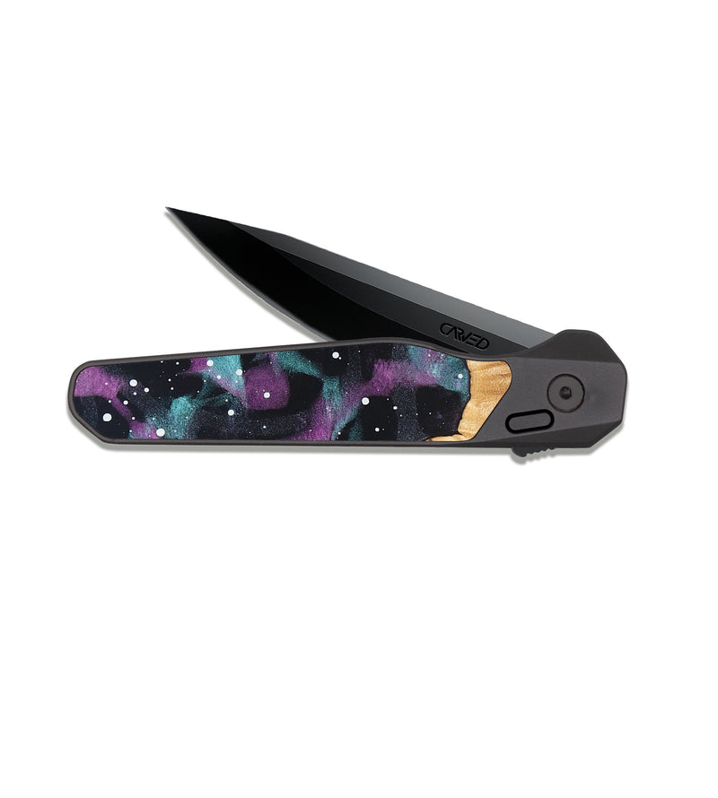 EDC Dark Slate Wood Pocket Knife - Brodie (Cosmos, 825230)
