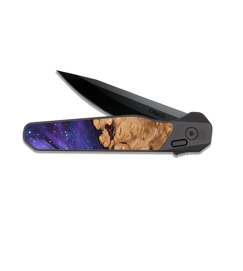EDC Dark Slate Wood Pocket Knife - Dee (Cosmos, 825238)