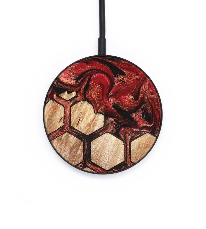 Circle Wood Wireless Charger - Kaleigh (Pattern, 825239)