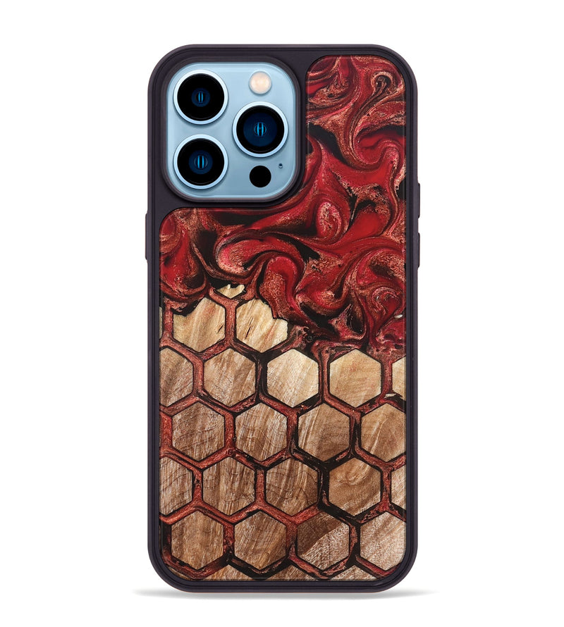 iPhone 14 Pro Max Wood Phone Case - Kaleigh (Pattern, 825239)