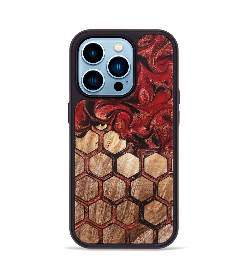 iPhone 14 Pro Wood Phone Case - Kaleigh (Pattern, 825239)